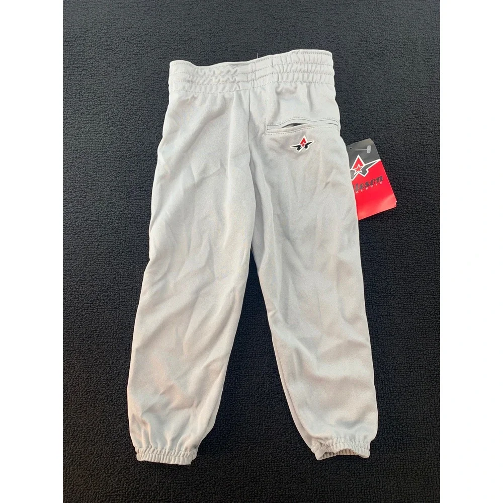 Lot of‎ 2 Alleson Athletic Youth Baseball Softball Pants Grey Elastic size XS
